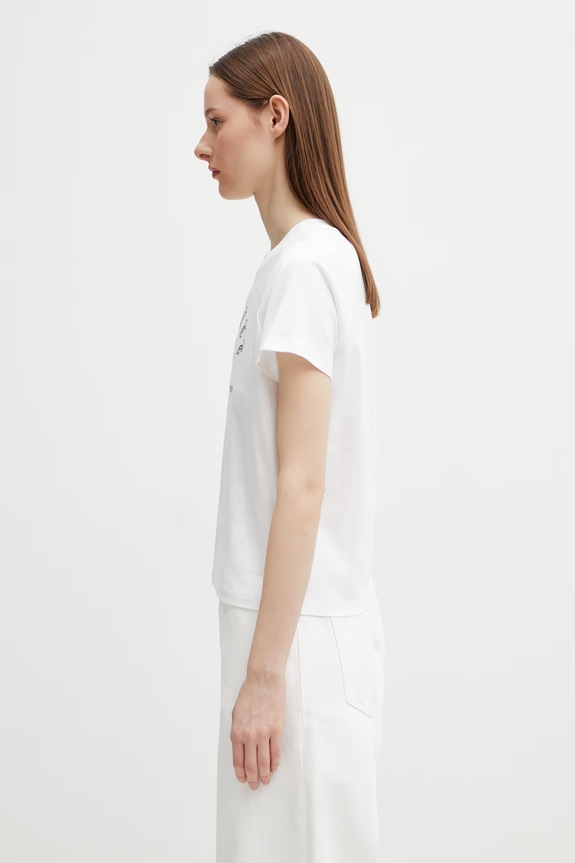 Carhartt WIP W' S/S Honest Work T-Shirt bawełniany damski I036379.00AXX biały SS26