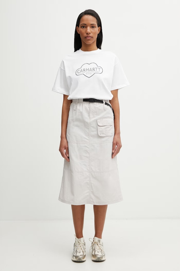 Carhartt WIP W' S/S Cloud Heart T-Shirt tričko bavlněné dámské bílá I036380.02XX