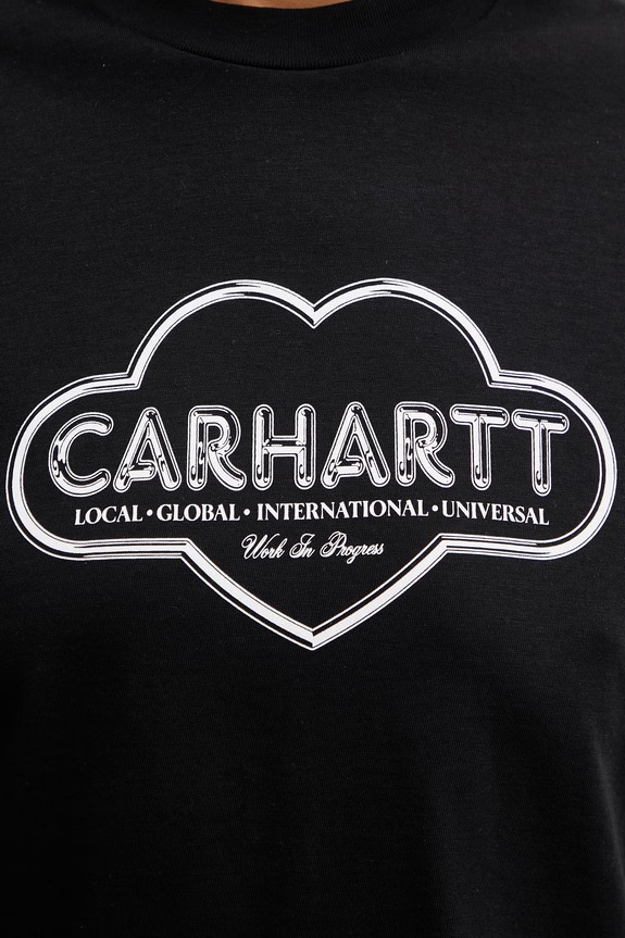 Carhartt WIP W' S/S Cloud Heart T-Shirt tričko bavlněné dámské černá I036380.89XX