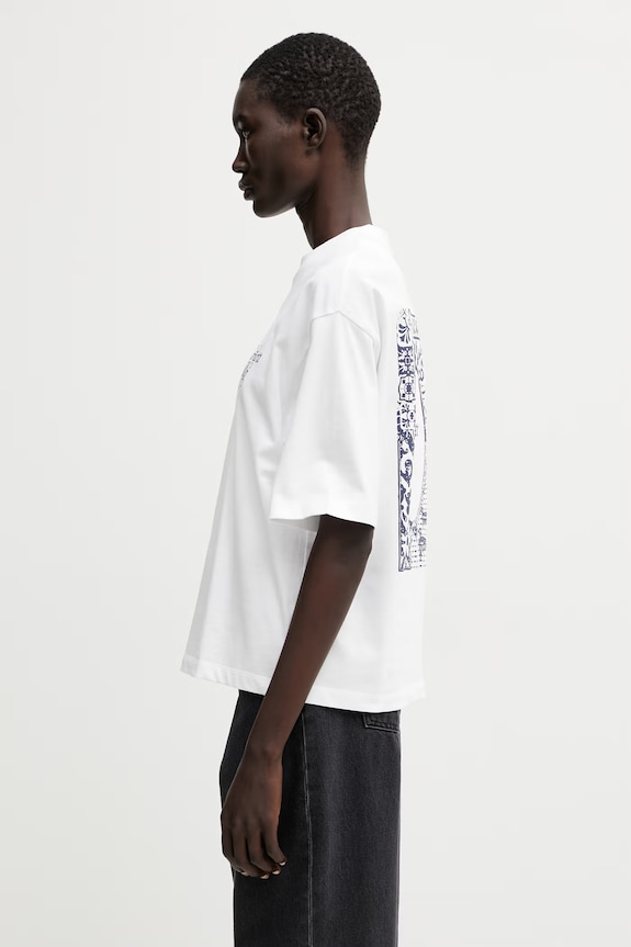 Carhartt WIP W' S/S Vestige T-Shirt tričko bavlnené dámske I036388.02XX biela SS26
