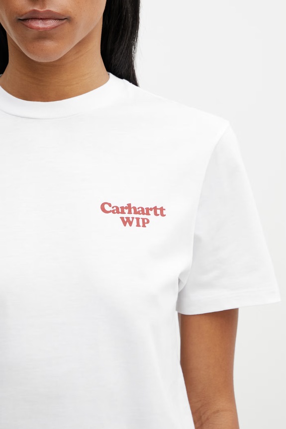 Carhartt WIP W' S/S Spoiled T-Shirt tričko bavlněné dámské bílá I036389.02XX