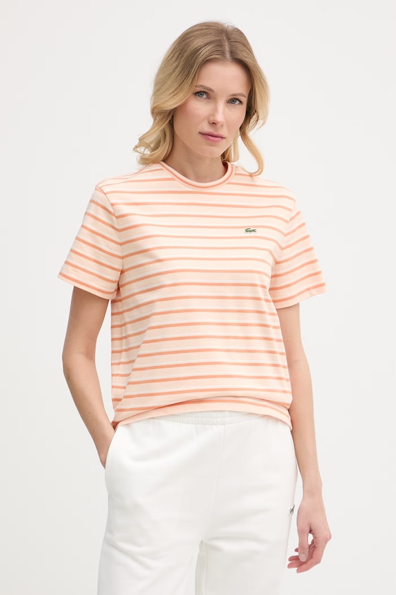 Lacoste tričko dámske bavlnené oranžová TF7574