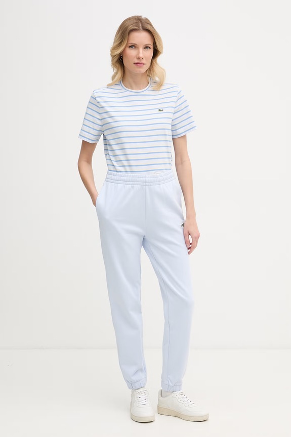 Lacoste tricou pentru femei, din bumbac TF7574 albastru SS26