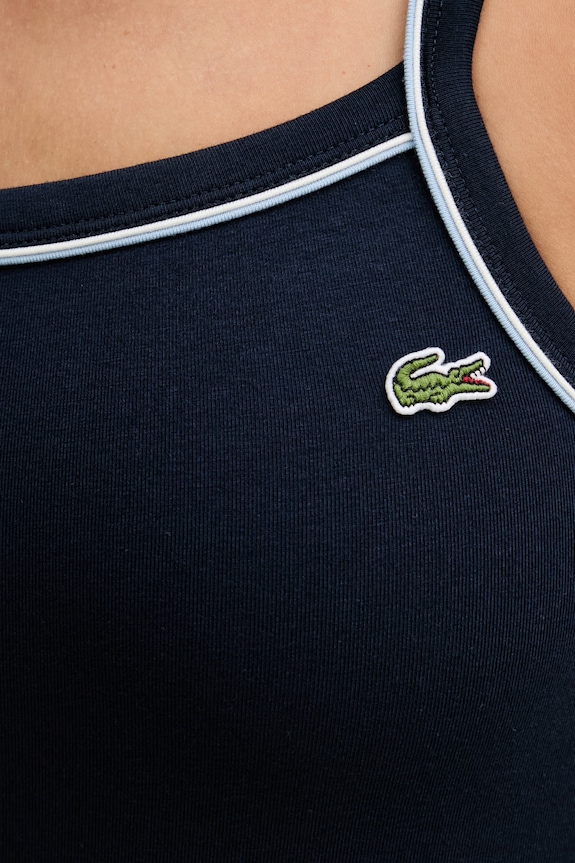 Lacoste top dámský s bavlnou TF9902 námořnická modř