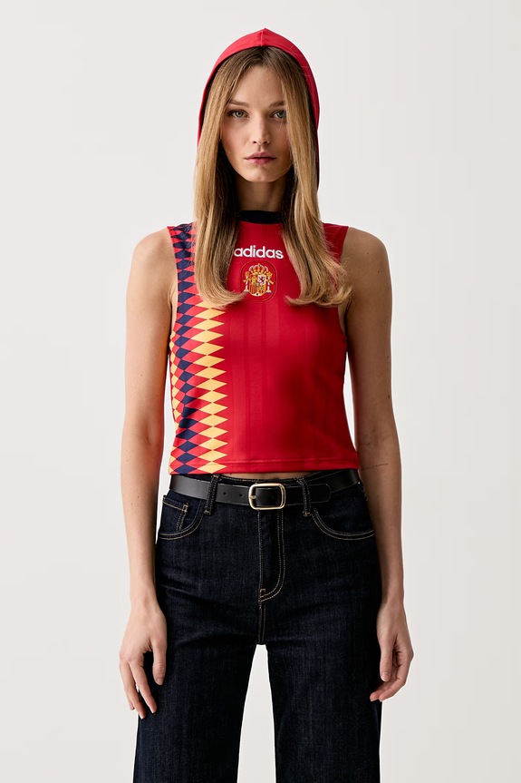 adidas Originals top damski czerwony KE2290