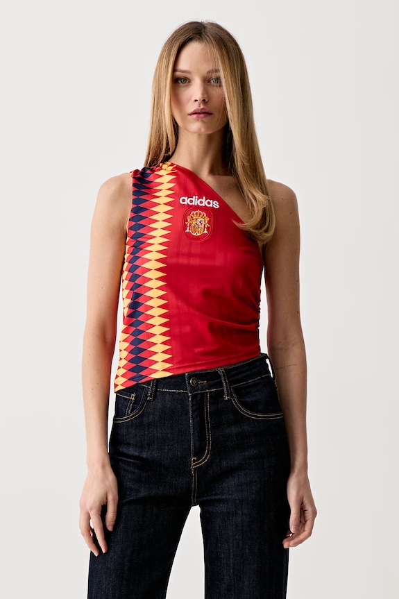 adidas Originals crop top damski czerwony KE2292