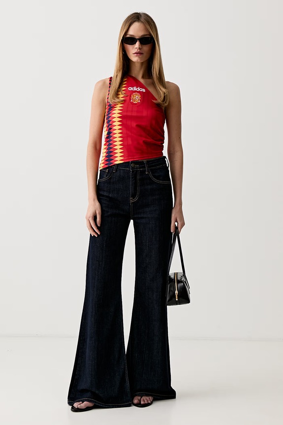 adidas Originals crop top damski KE2292 czerwony SS26