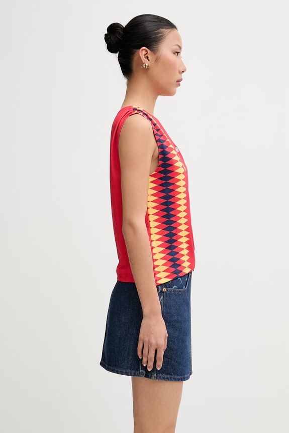 adidas Originals crop top damskie czerwony KE2292