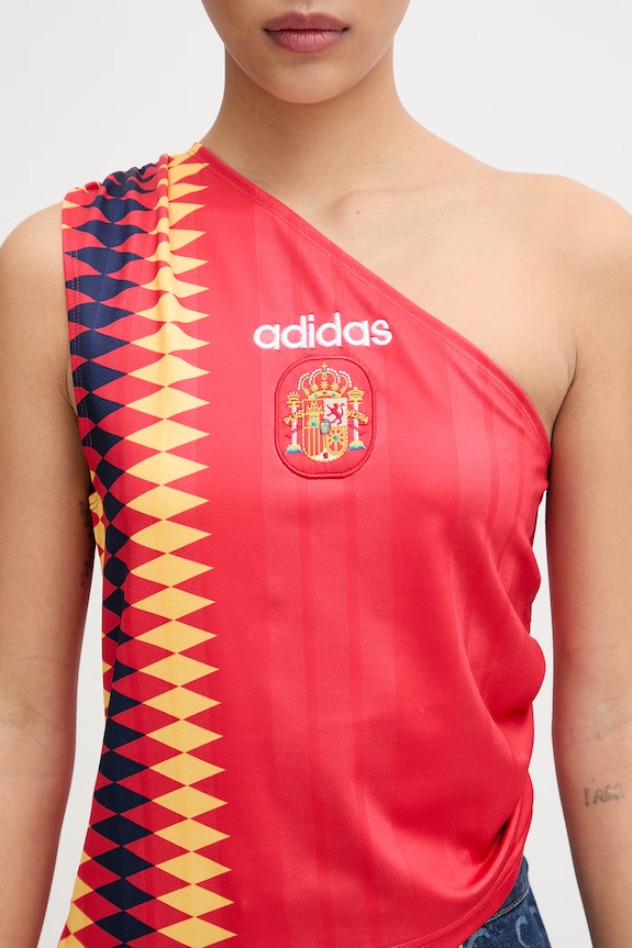 adidas Originals crop top damskie KE2292 czerwony