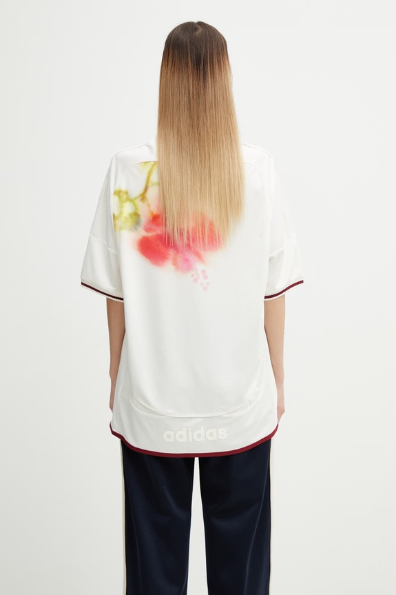 Odzież adidas Originals x Wales Bonner T-shirt damski KR8792 beżowy