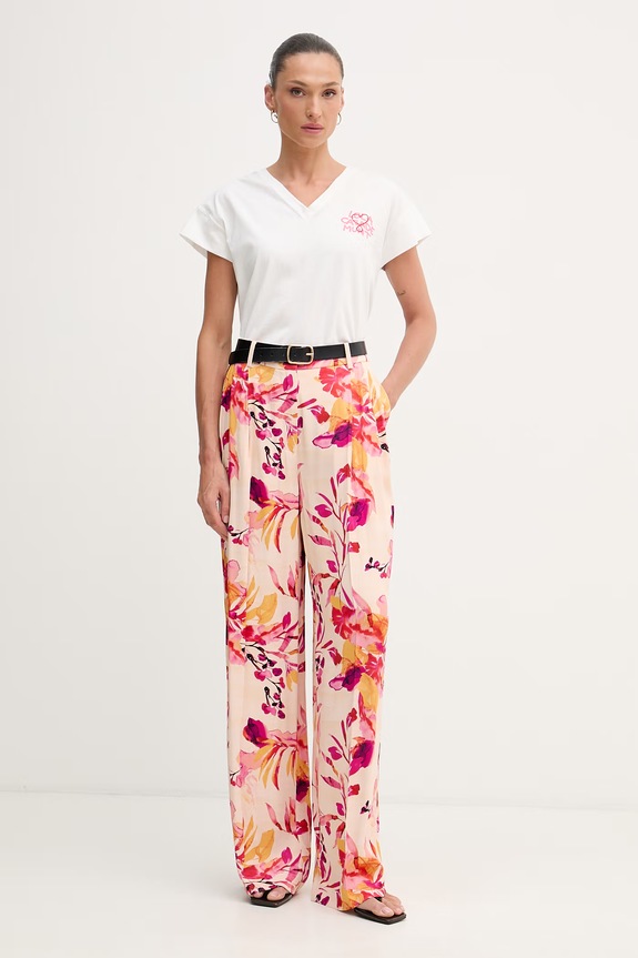 Lola Casademunt tričko dámske bavlnené LS2615043 biela SS26