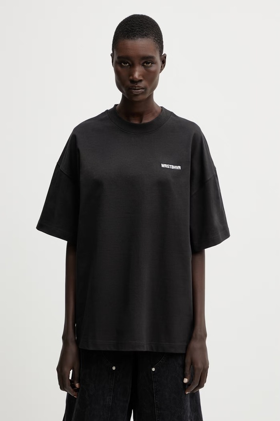 WRSTBHVR Dejo t-shirt γυναικείο βαμβακερό μαύρο U1025TT.3093