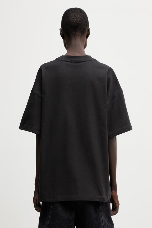 Ρούχα WRSTBHVR Dejo t-shirt γυναικείο βαμβακερό U1025TT.3093 μαύρο