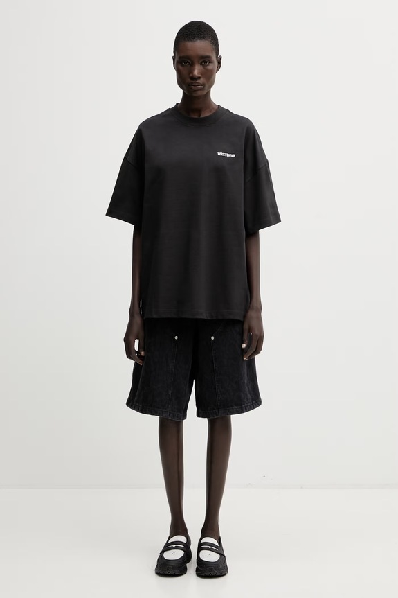 WRSTBHVR Dejo t-shirt γυναικείο βαμβακερό μαύρο U1025TT.3093