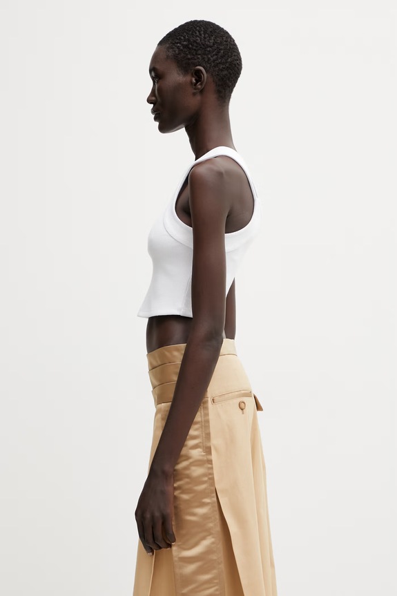 WRSTBHVR Anitra crop top Γυναικείο W1525SB.2950 λευκό SS26