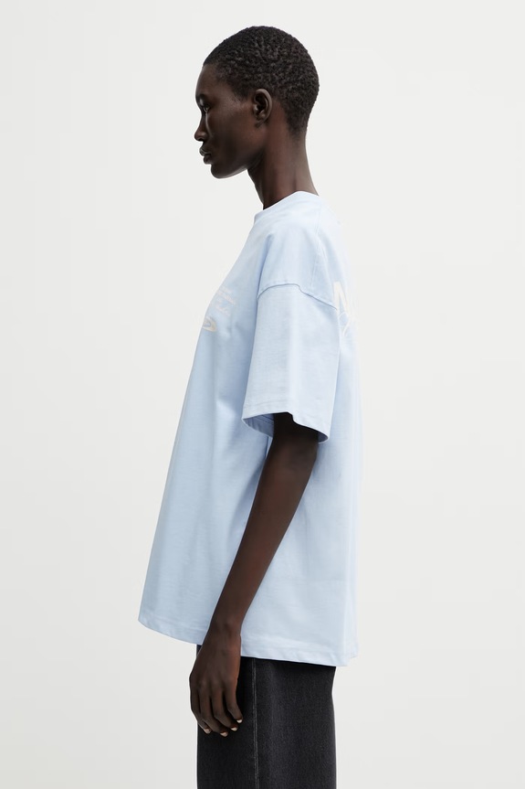 WRSTBHVR Studio V13 t-shirt βαμβακερό Γυναικείο U1026TT.3440 μπλε SS26