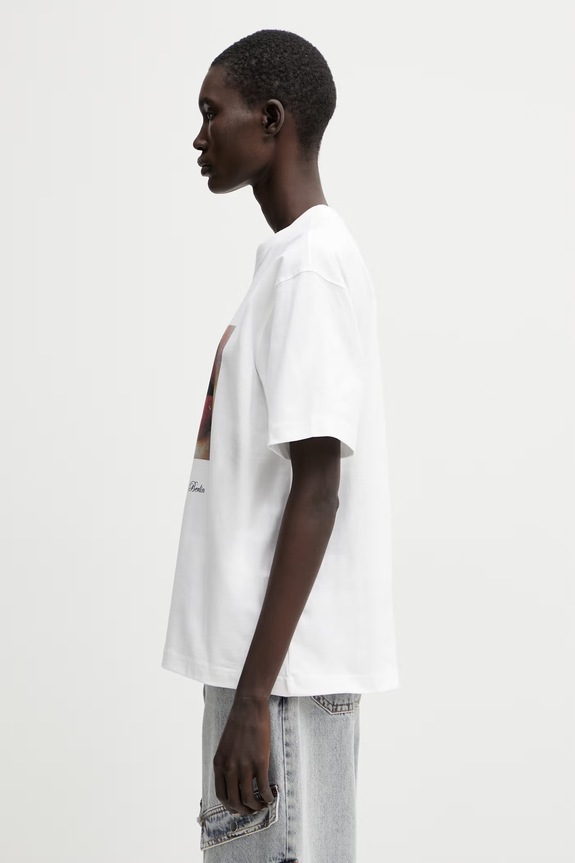 WRSTBHVR Zalno t-shirt βαμβακερό γυναικείο U1026TT.3441 λευκό SS26