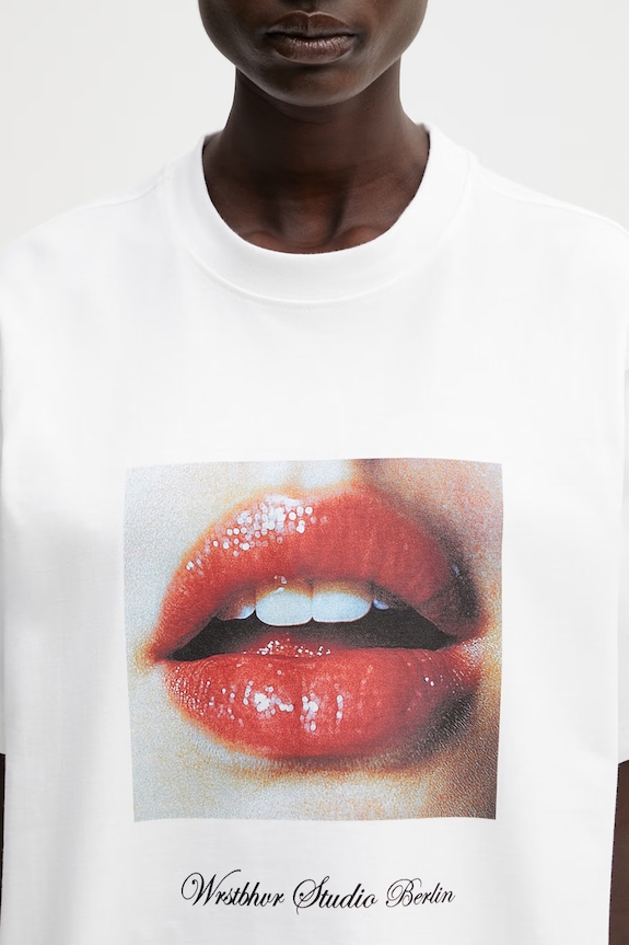 WRSTBHVR Zalno t-shirt βαμβακερό γυναικείο λευκό U1026TT.3441