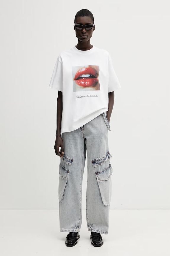 WRSTBHVR Zalno t-shirt βαμβακερό γυναικείο U1026TT.3441 λευκό