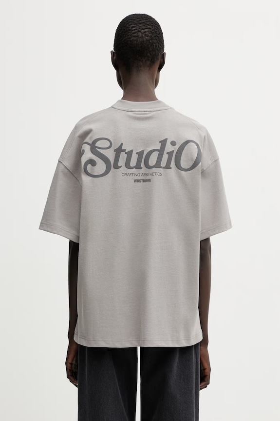 Ρούχα WRSTBHVR Reen V2 t-shirt βαμβακερό γυναικείο U1026TT.3460 γκρί