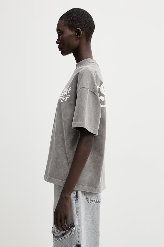 WRSTBHVR Reen V2 t-shirt γυναικείο βαμβακερό U1026TT.3460 γκρί SS26