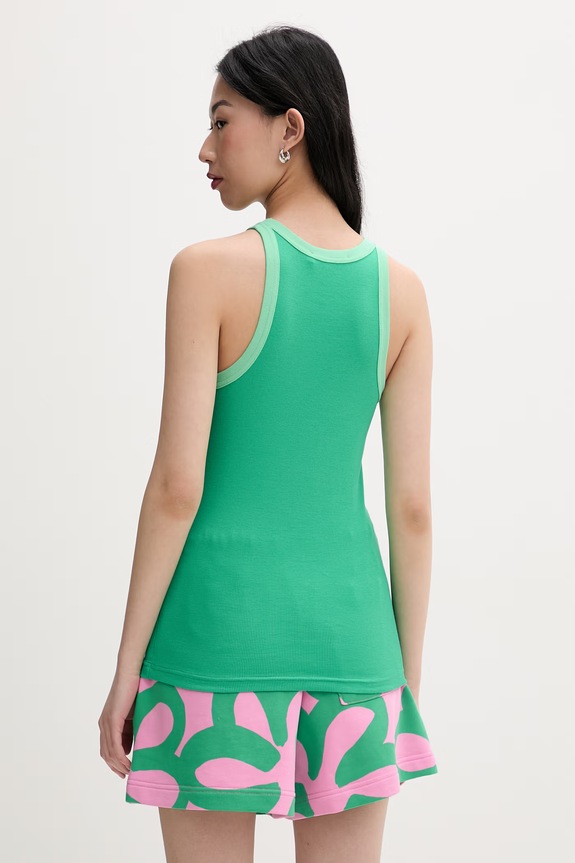 Îmbrăcăminte Marimekko top pentru femei, din bumbac m095485 verde