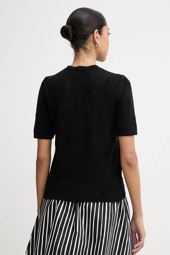 Îmbrăcăminte Marimekko tricou pentru femei, din bumbac 095497 negru