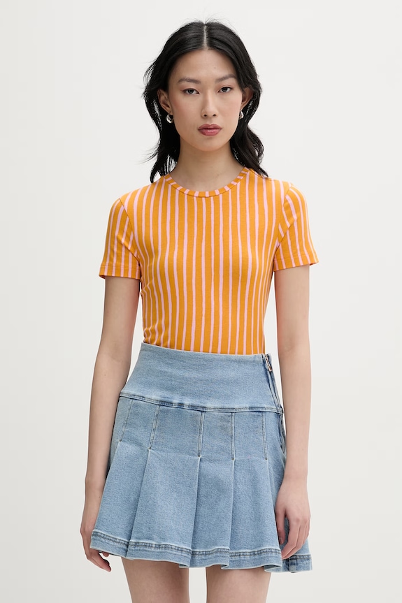 Marimekko tricou pentru femei, cu lyocell portocaliu 095530
