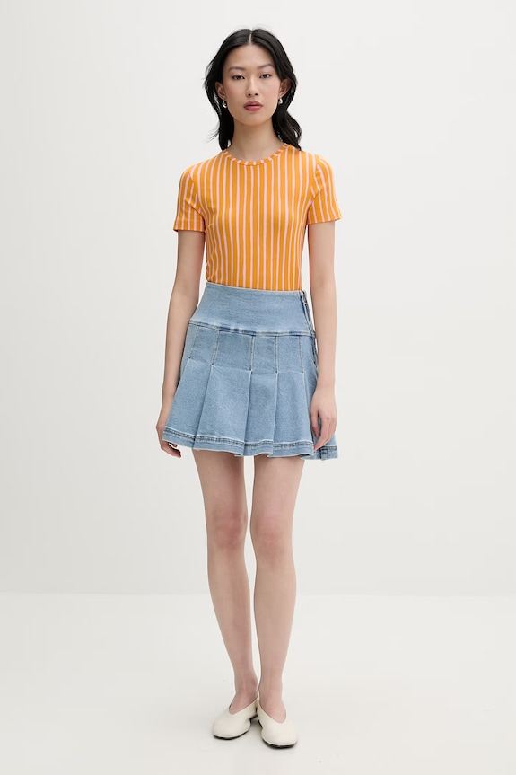 Marimekko tricou pentru femei, cu lyocell 095530 portocaliu SS26