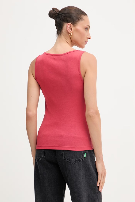 United Colors of Benetton top ženski bombažen 3GA8DH018 rdeča SS26