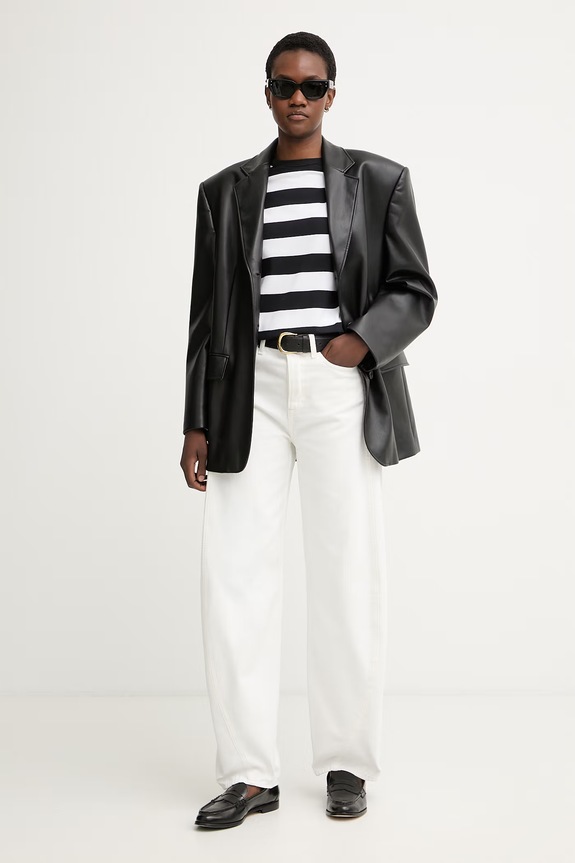 United Colors of Benetton футболка жіноча бавовняна з еластаном 3NAFD10CY чорний SS26