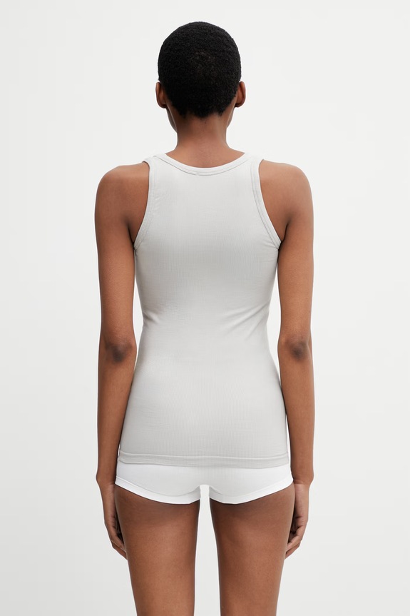 Îmbrăcăminte MM6 Maison Margiela top de lenjerie intimă de femei cu bumbac MKD520010 gri