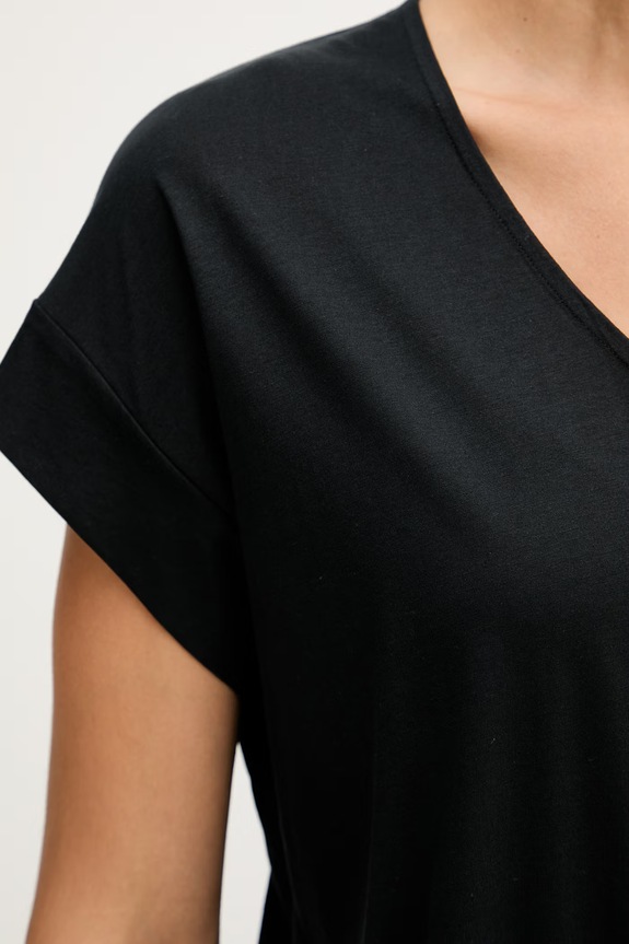 United Colors of Benetton tricou pentru femei, cu bumbac 31CD5M006 negru