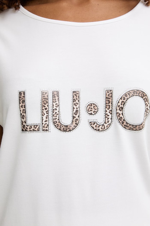 Liu Jo top damski z wiskozy VA6047.JS360 beżowy