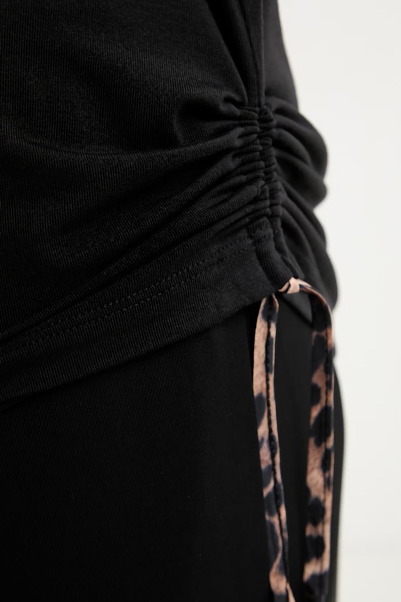 Liu Jo top damski z wiskozy VA6047.JS360 czarny