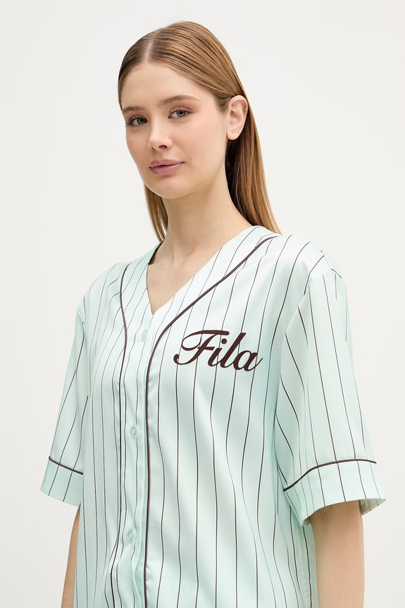 Fila πουκάμισο γυναικείο FIESOLE τιρκουάζ FAW1262