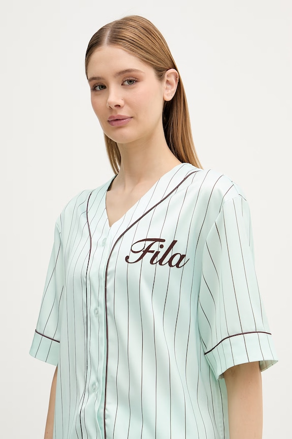 Fila πουκάμισο γυναικείο FIESOLE τιρκουάζ FAW1262