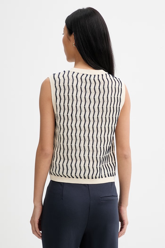 Îmbrăcăminte Rag & Bone vestă pentru femei, cu bumbac Leslie RG4326S6MCP bej