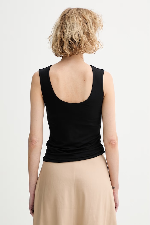 Îmbrăcăminte rag & bone top pentru femei, cu modal Luca RE0526ST1JW negru