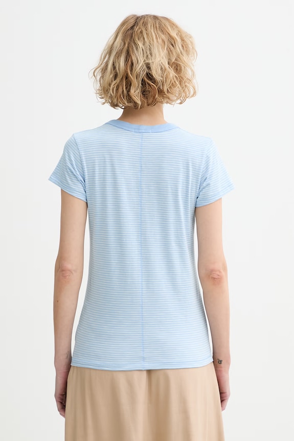 Ρούχα Rag & Bone t-shirt γυναικείο βαμβακερό RE7C25FT3SW μπλε