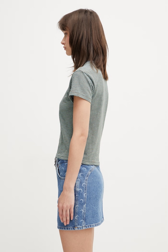 Andersson Bell Heart Message t-shirt con cotone da donna atb1465w marrone SS26