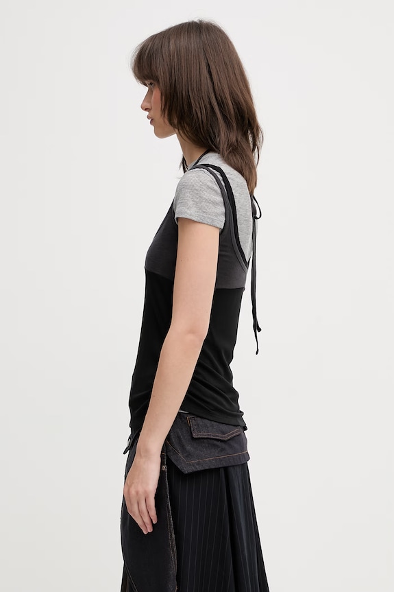 Andersson Bell Upside-down Layered футболка жіноча atb1556w сірий SS26