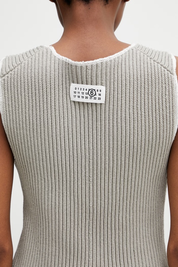 MM6 Maison Margiela τοπ γυναικείο γκρί S62NC0180.M13312