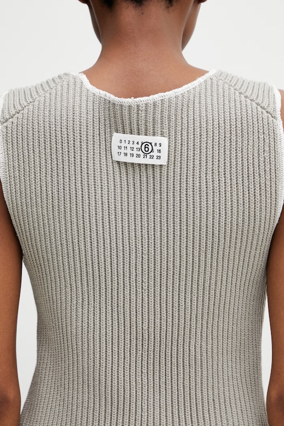 MM6 Maison Margiela τοπ γυναικείο γκρί S62NC0180.M13312