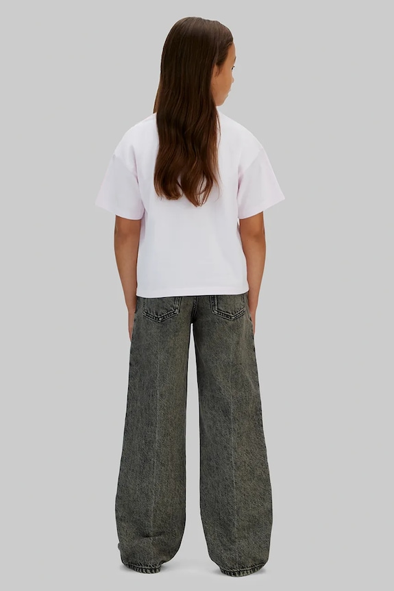 Dječja pamučna majica kratkih rukava Calvin Klein Jeans IG0IG02136.128.176.PPY2 roza