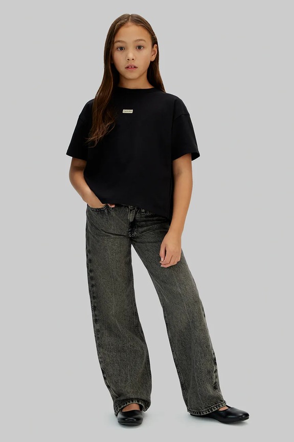 Calvin Klein Jeans gyerek póló fekete IG0IG03063.128.176.PPY2