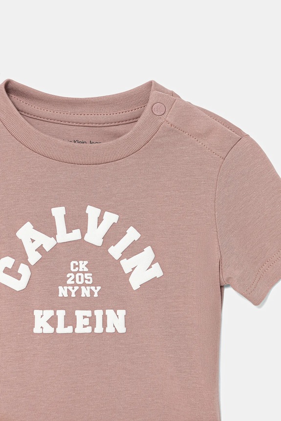 Djevojčice Dječja majica kratkih rukava Calvin Klein Jeans IN0IN00345.PPY2 roza