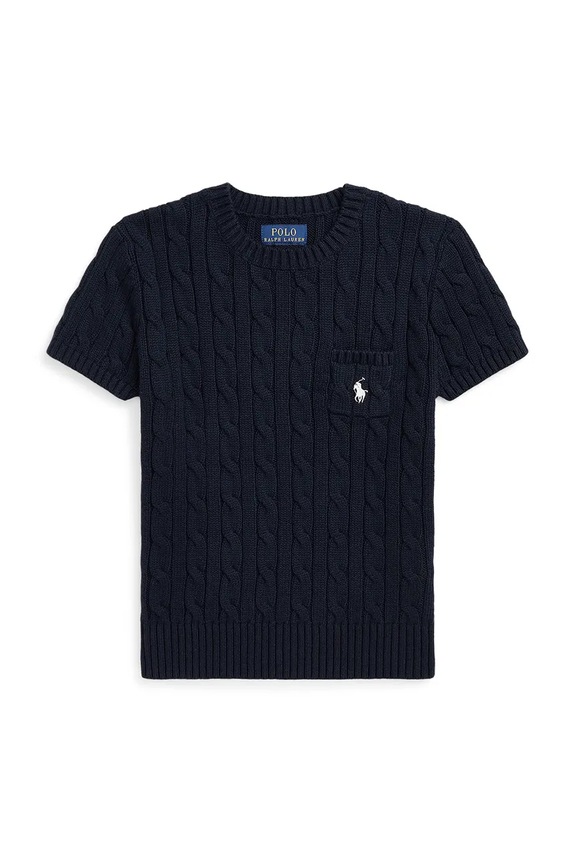 Polo Ralph Lauren tricou de bumbac pentru copii uni bleumarin 313933204003