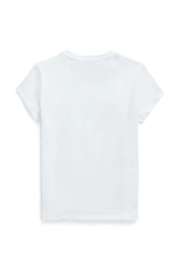 Polo Ralph Lauren t-shirt bawełniany dziecięcy 313A10636003 biały SS26