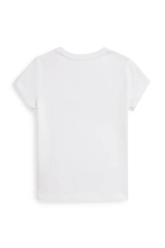Detské bavlnené tričko Polo Ralph Lauren 312A96120001 biela SS26